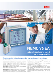 Catalogue NEMO SX for energy management