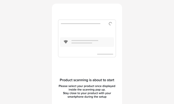Home+Control screenshot: product scanning