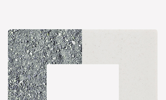 WHITE MICA: 37% MICA, 63% RECYCLED-ABS