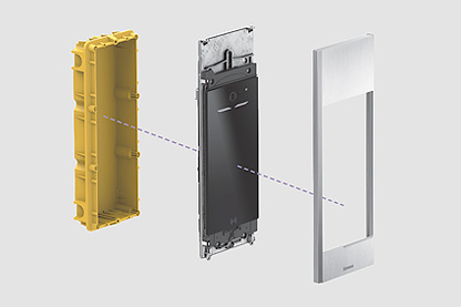 Flush-mounted installation of the display module 345000