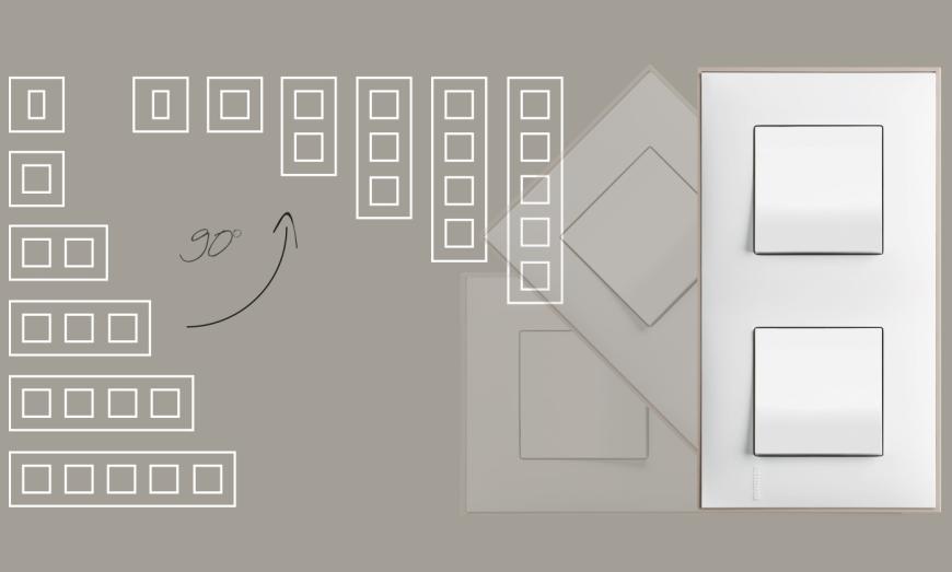 6 Modularity for European installation system – up to 5 gangs